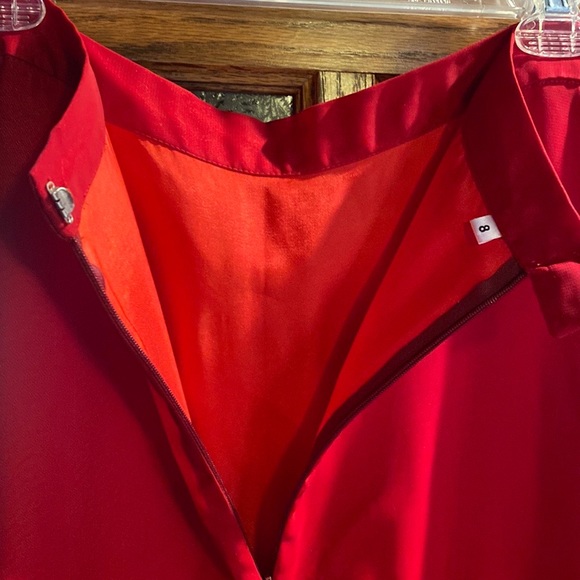 Evening wear Red Sequin Top and Skirt size 6 - Picture 6 of 9